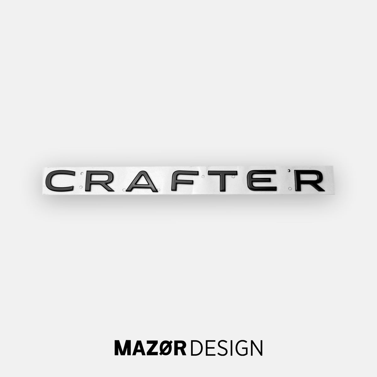 VW Crafter SY - Schriftzug Hinten Schwarz Glanz