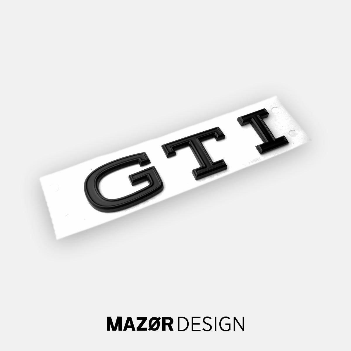 VW Golf 8 - GTI Emblem Hinten Schwarz Glanz