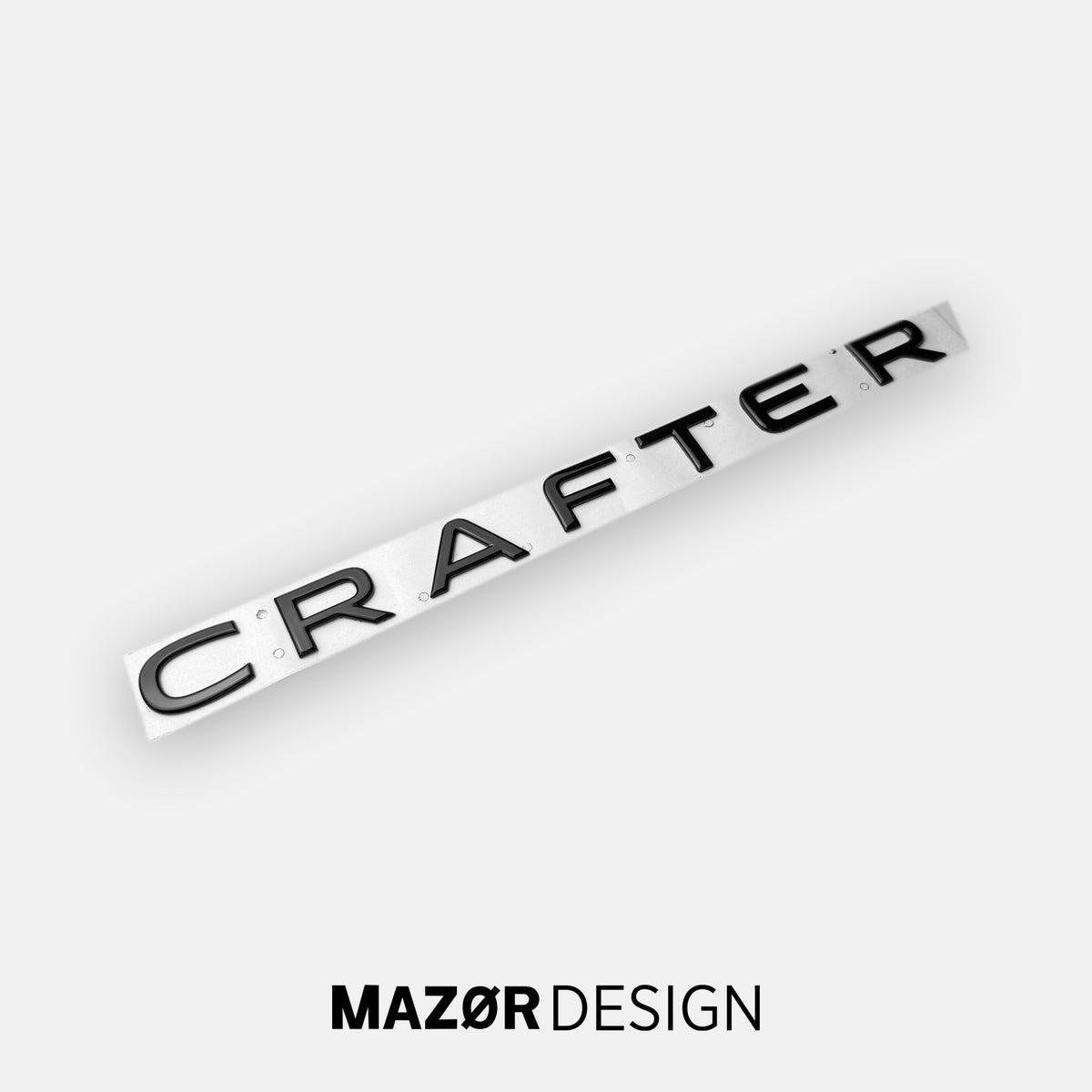 VW Crafter SY - Schriftzug Hinten Schwarz Glanz