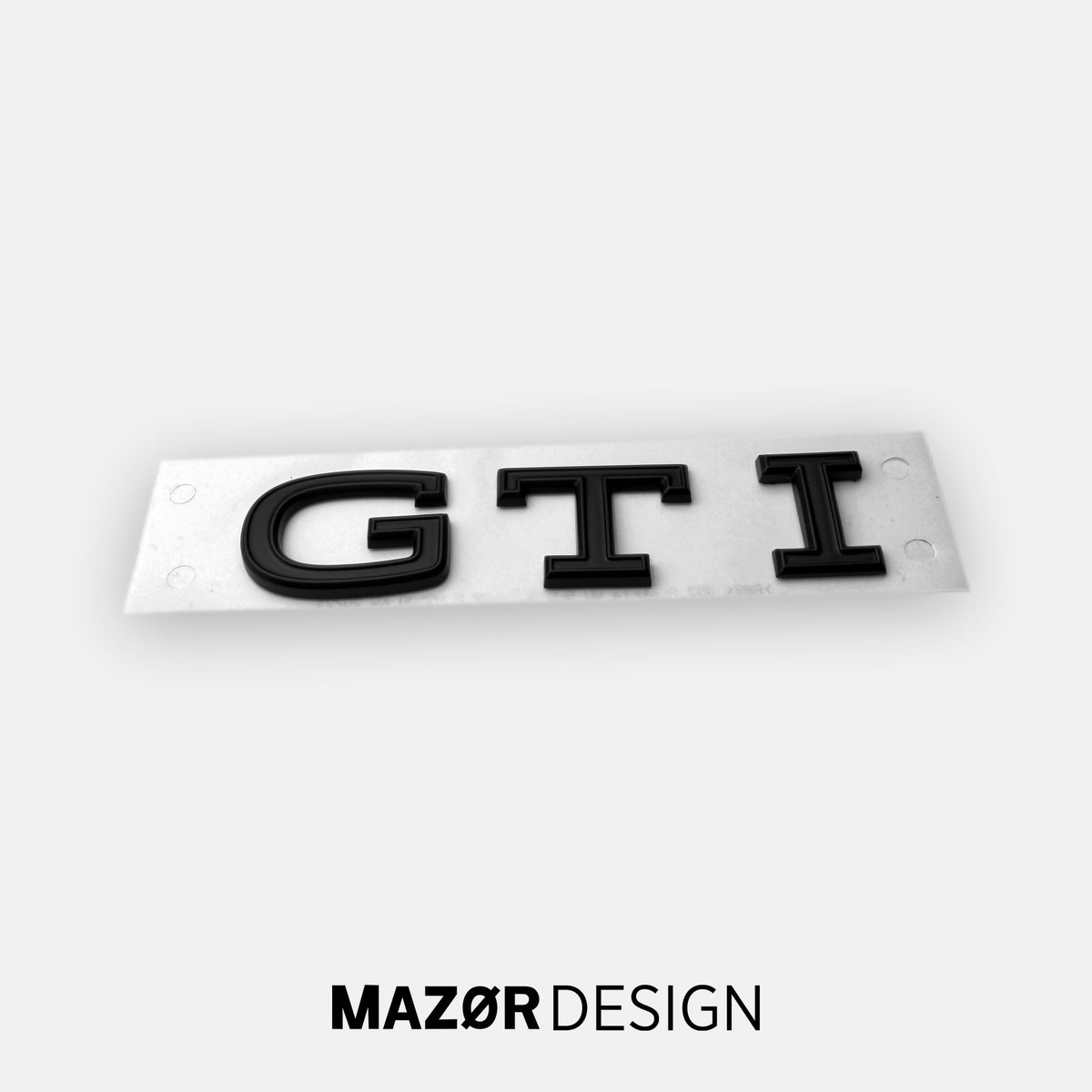 VW Golf 8 - GTI Emblem Hinten Schwarz Glanz