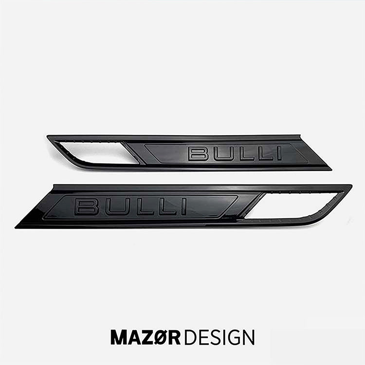 VW T6.1 - Bulli Emblem Side Bades Black Gloss