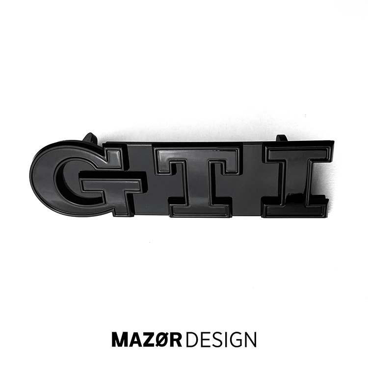 VW Polo 6 - GTI Performance Emblem Vorne Schwarz Glanz