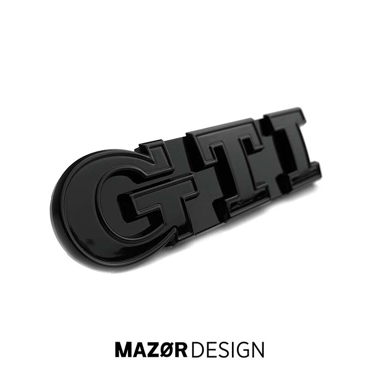VW Golf 7 - GTI Performance Emblem Vorne Schwarz Glanz