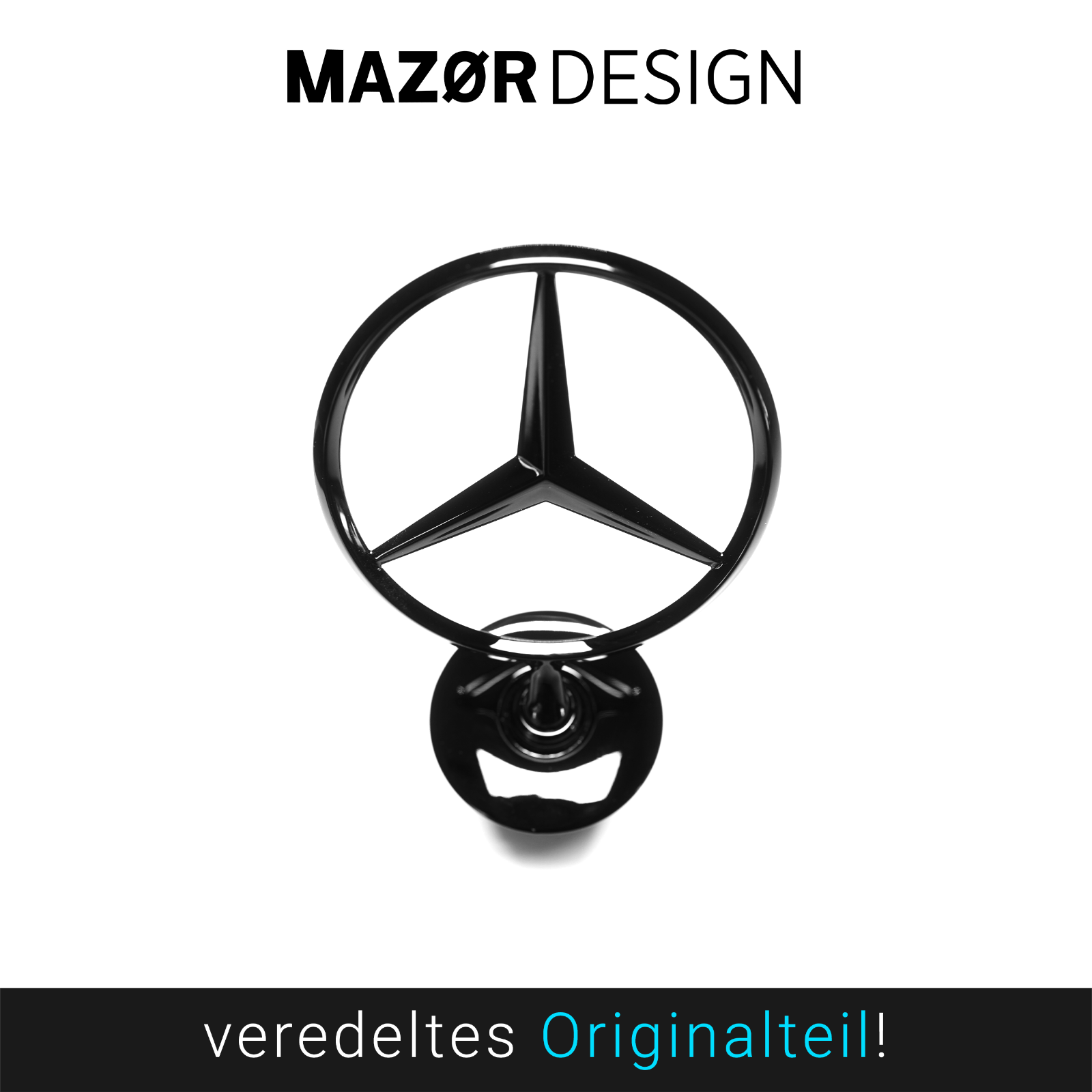 Mercedes-Benz - Emblem Vorne Schwarz Glanz A2218800086