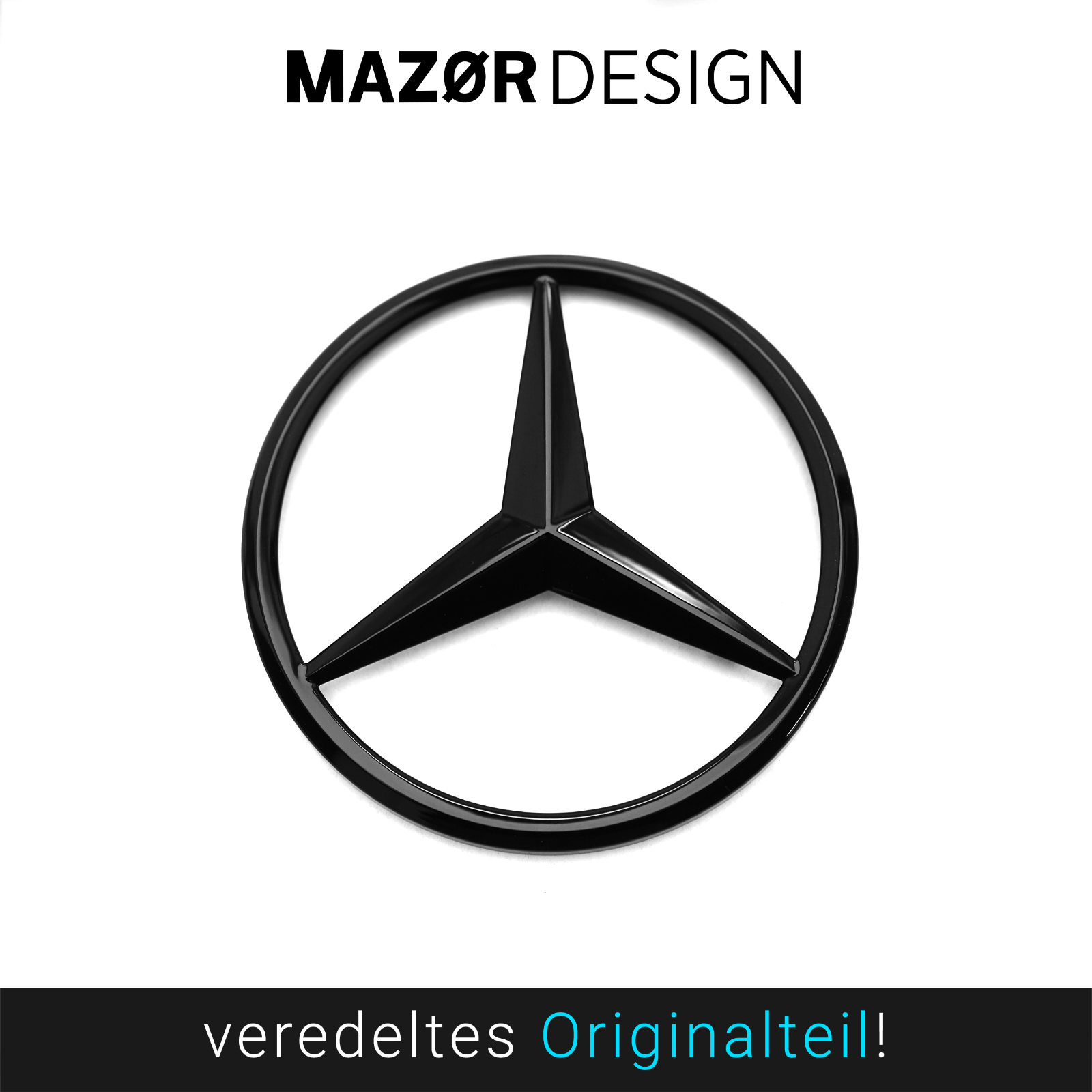 Mercedes-Benz - Emblem Hinten Schwarz Glanz A0998108500