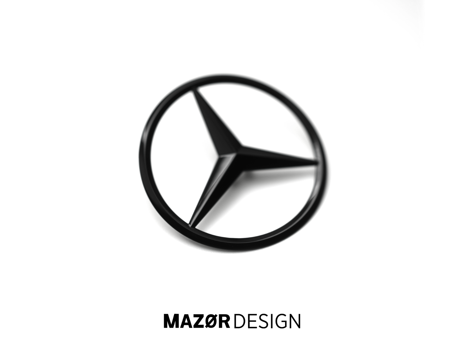 Mercedes-Benz C-Klasse W205 Limousine - Emblem Hinten Schwarz A2058174500