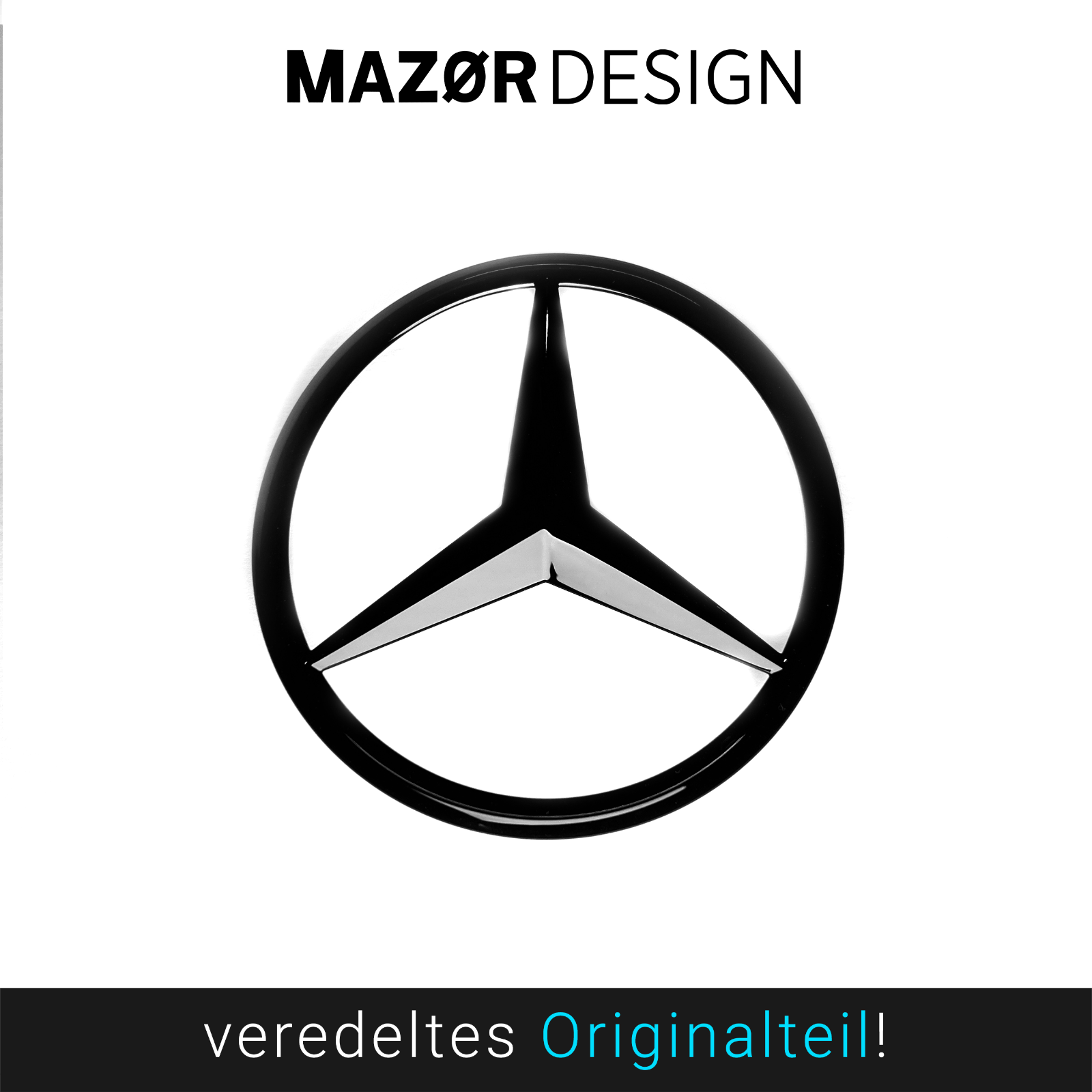Mercedes-Benz A-Klasse W177 - Emblem Hinten Schwarz A1778170000
