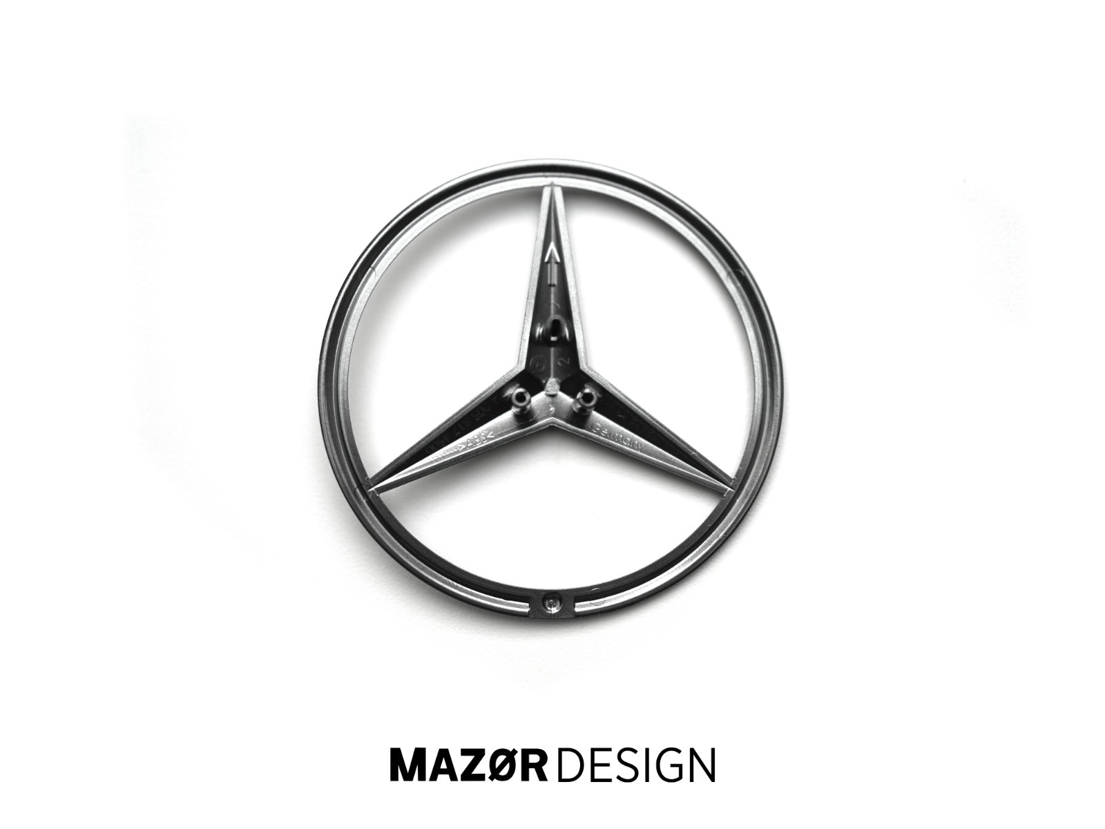 Mercedes-Benz C-Klasse W205 Limousine - Emblem Hinten Schwarz A2058174500