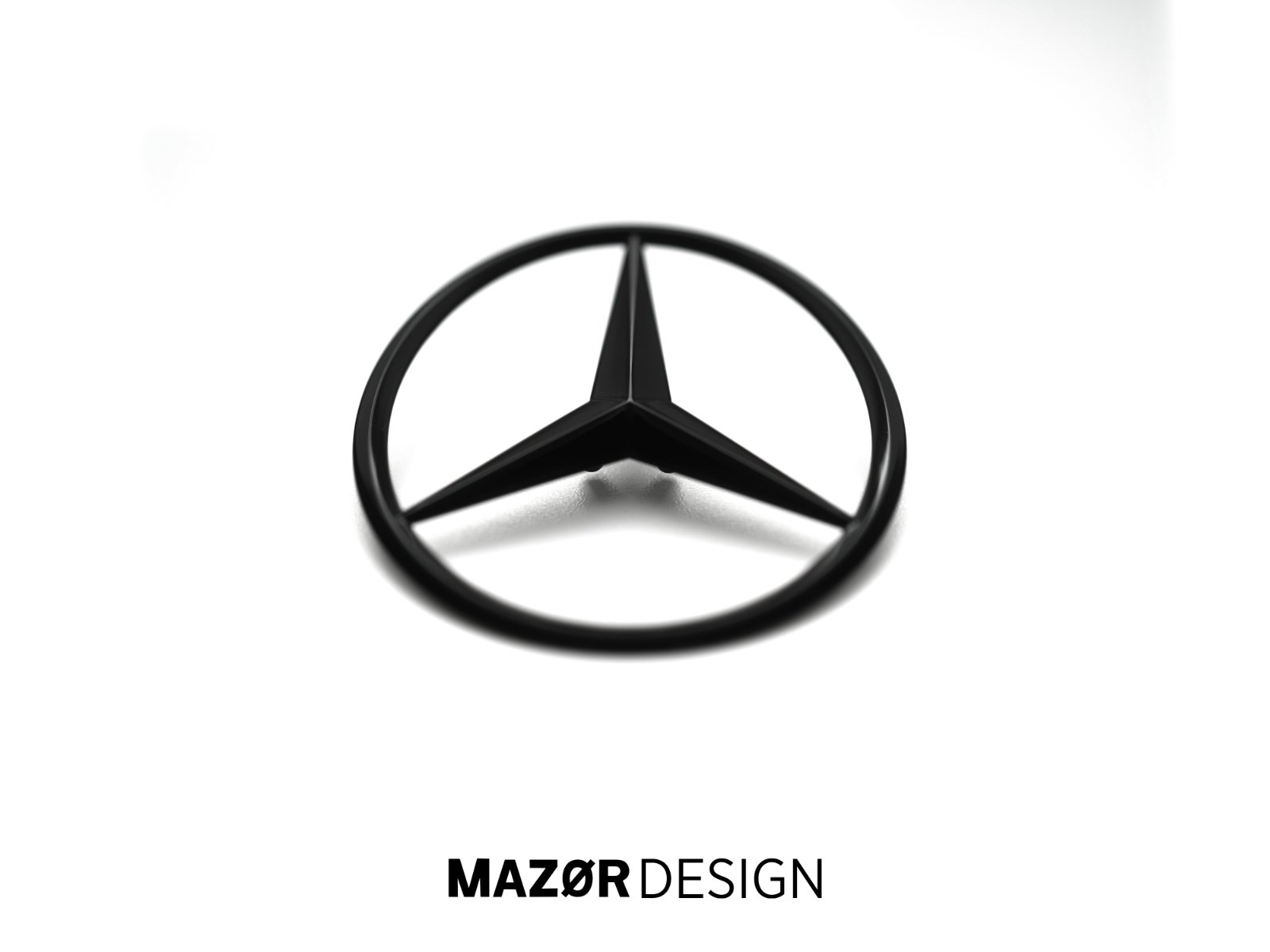 Mercedes-Benz C-Klasse W205 Limousine - Emblem Hinten Schwarz A2058174500