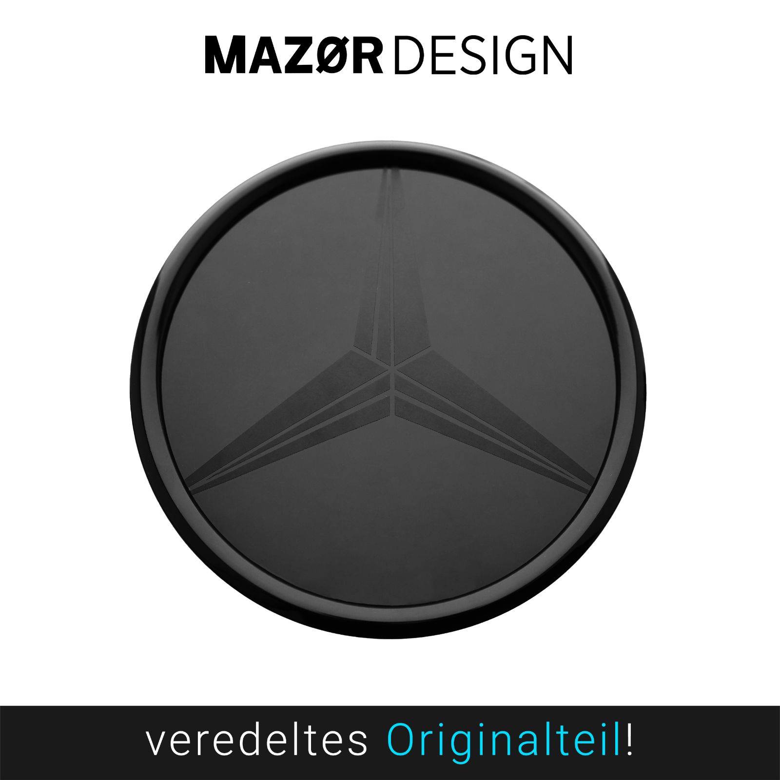 Mercedes-Benz - Emblem Vorne Schwarz Glanz A0008880000