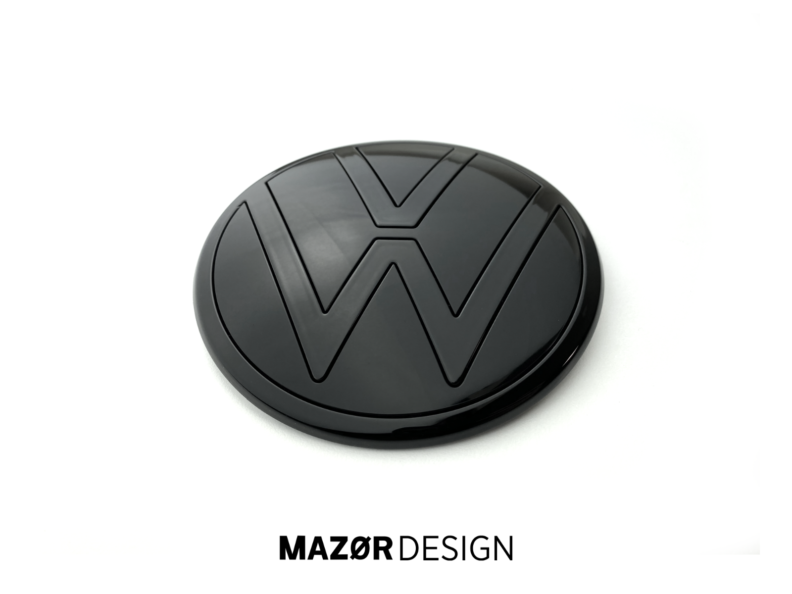 VW Touran 2 Facelift - Emblem Hinten Schwarz Glanz
