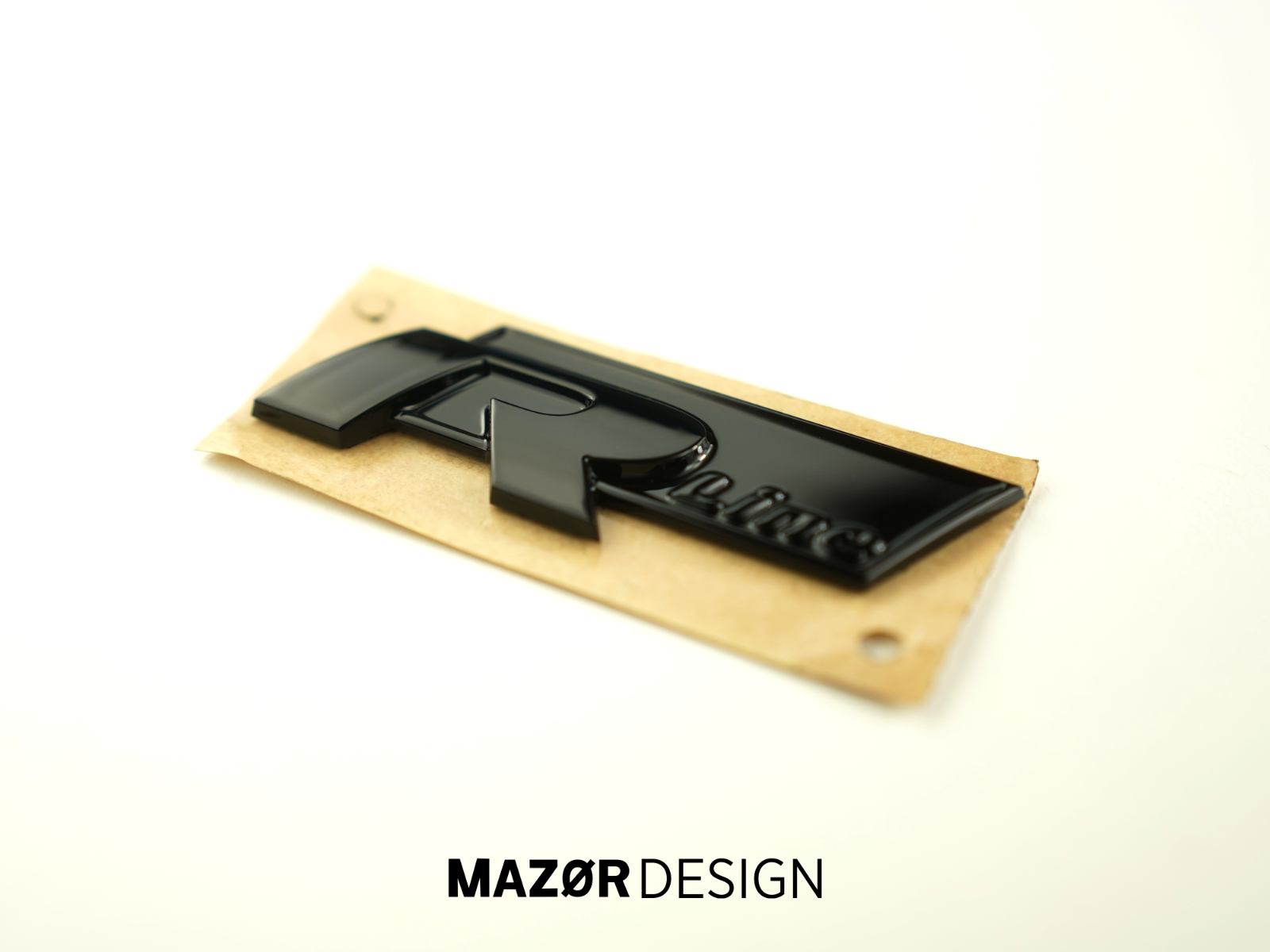 VW Golf 7 - R-Line Emblem Schriftzug Hinten Schwarz Glanz