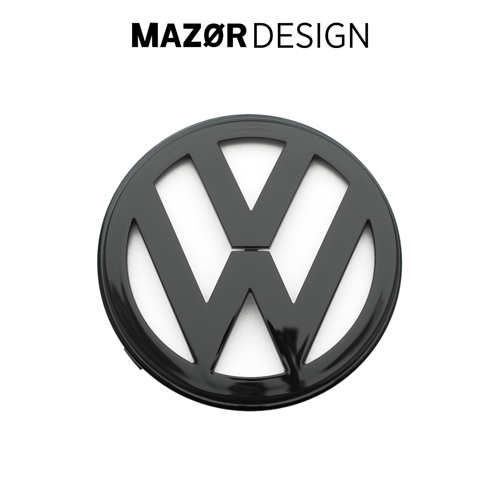 VW Tiguan 1 - Emblem Hinten Schwarz Glanz
