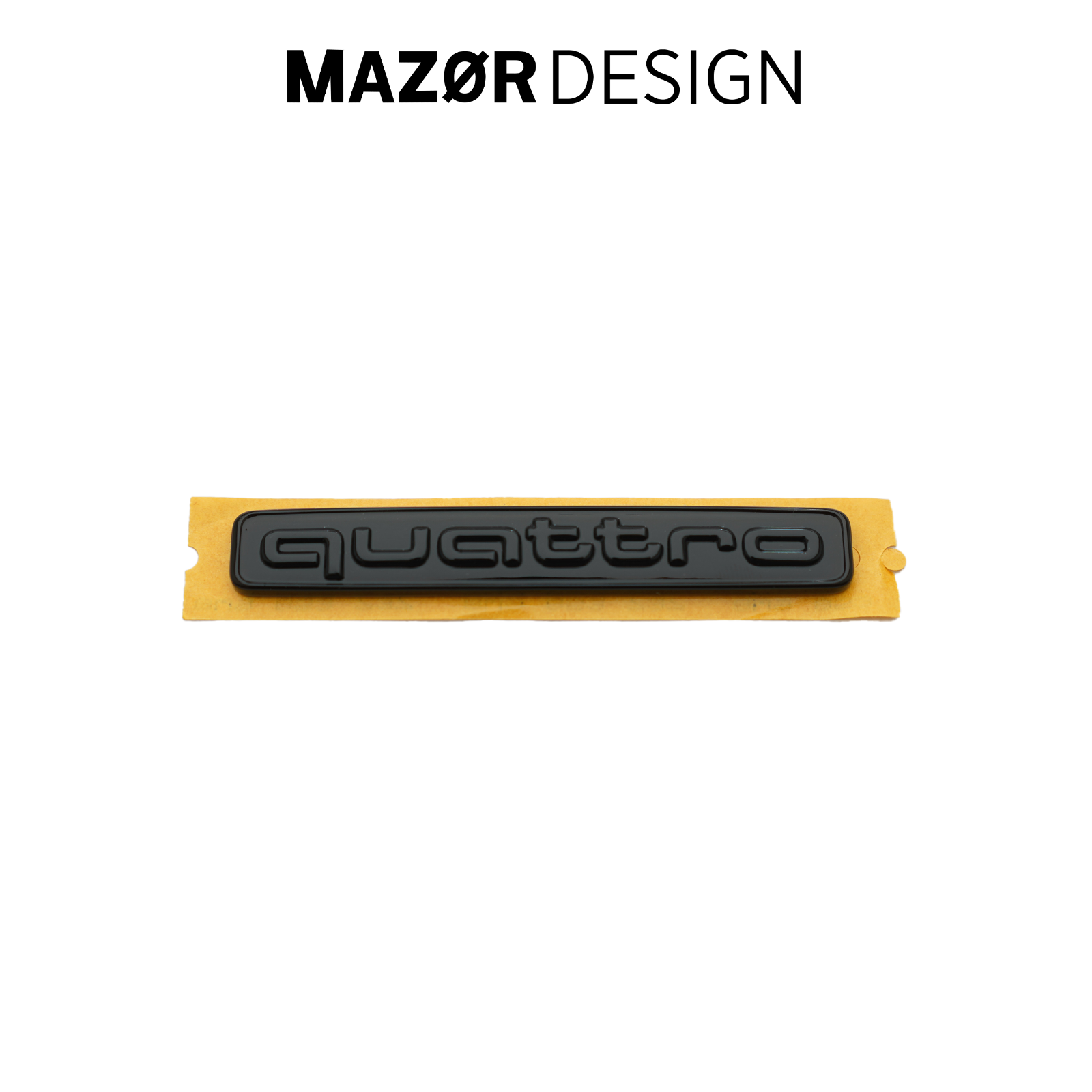 Audi - Quattro Emblem Rear Black