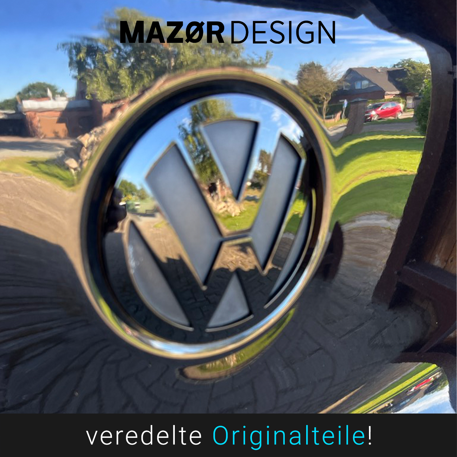 VW Tiguan 1 - Emblem Hinten Schwarz Glanz