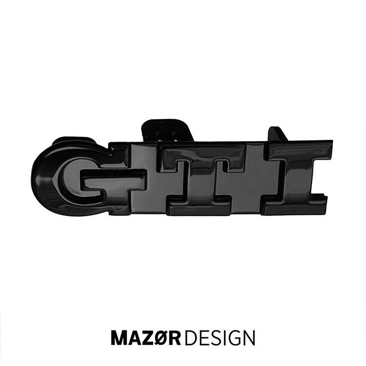 VW Polo 6 - GTI Emblem Vorne Schwarz Glanz