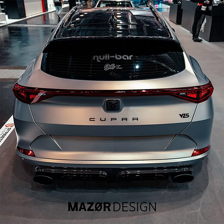 CUPRA Formentor KM Emblem Hinten Schwarz Glänzend Carbon