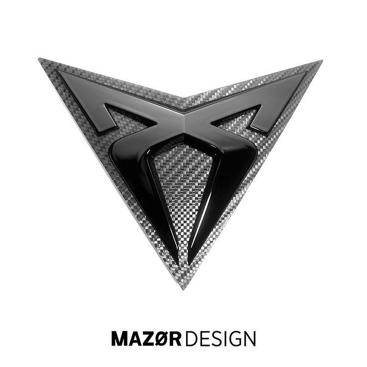 CUPRA Ateca bis 07/20 Emblem Vorne Schwarz Glänzend Carbon
