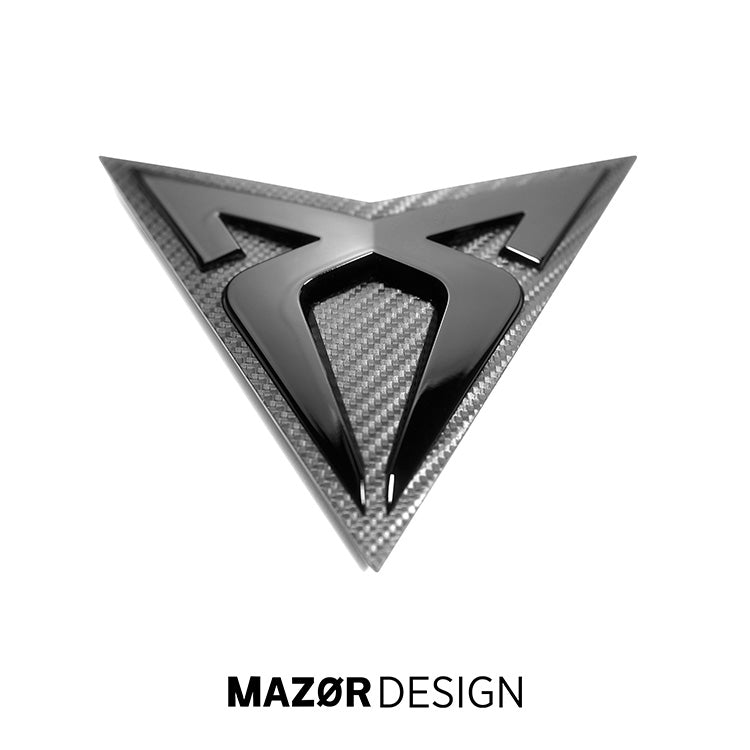 CUPRA Ateca bis 07/20 Emblem Vorne Schwarz Glänzend Carbon