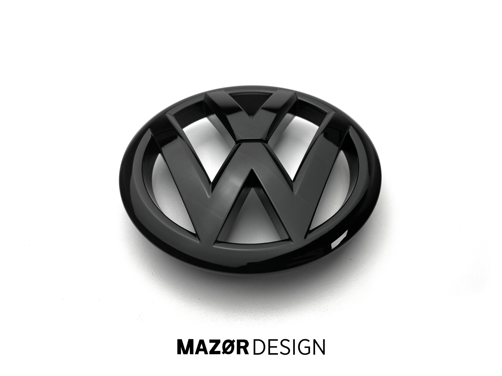 VW Polo 5 (6R) - Emblem Vorne Schwarz Glanz