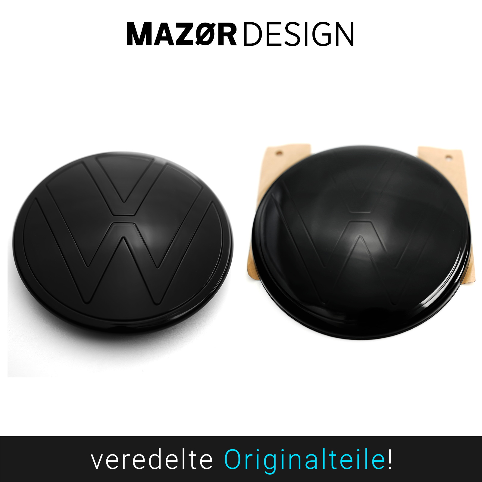 VW T7 - Emblem Vorne & Hinten Schwarz Glanz