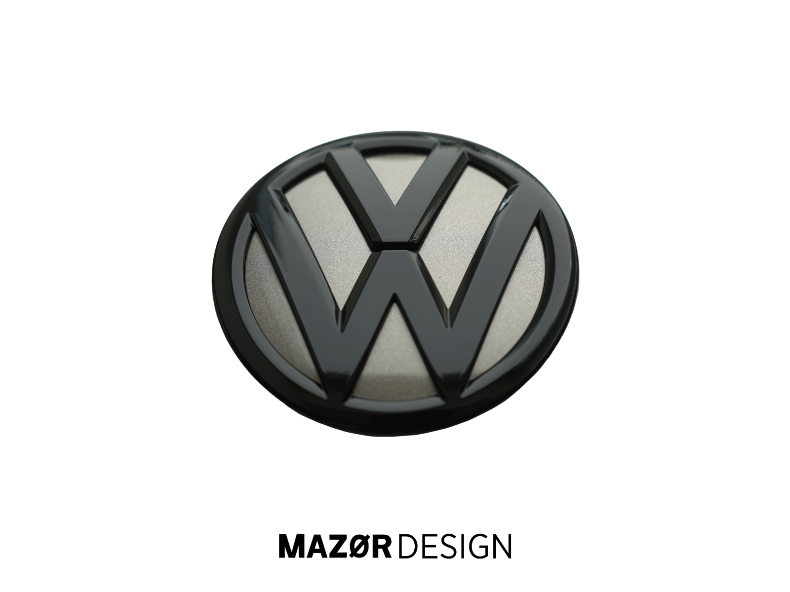VW T5 T6 T6.1 Heck Emblem Hinten Schwarz + Offroad Grey LD7U