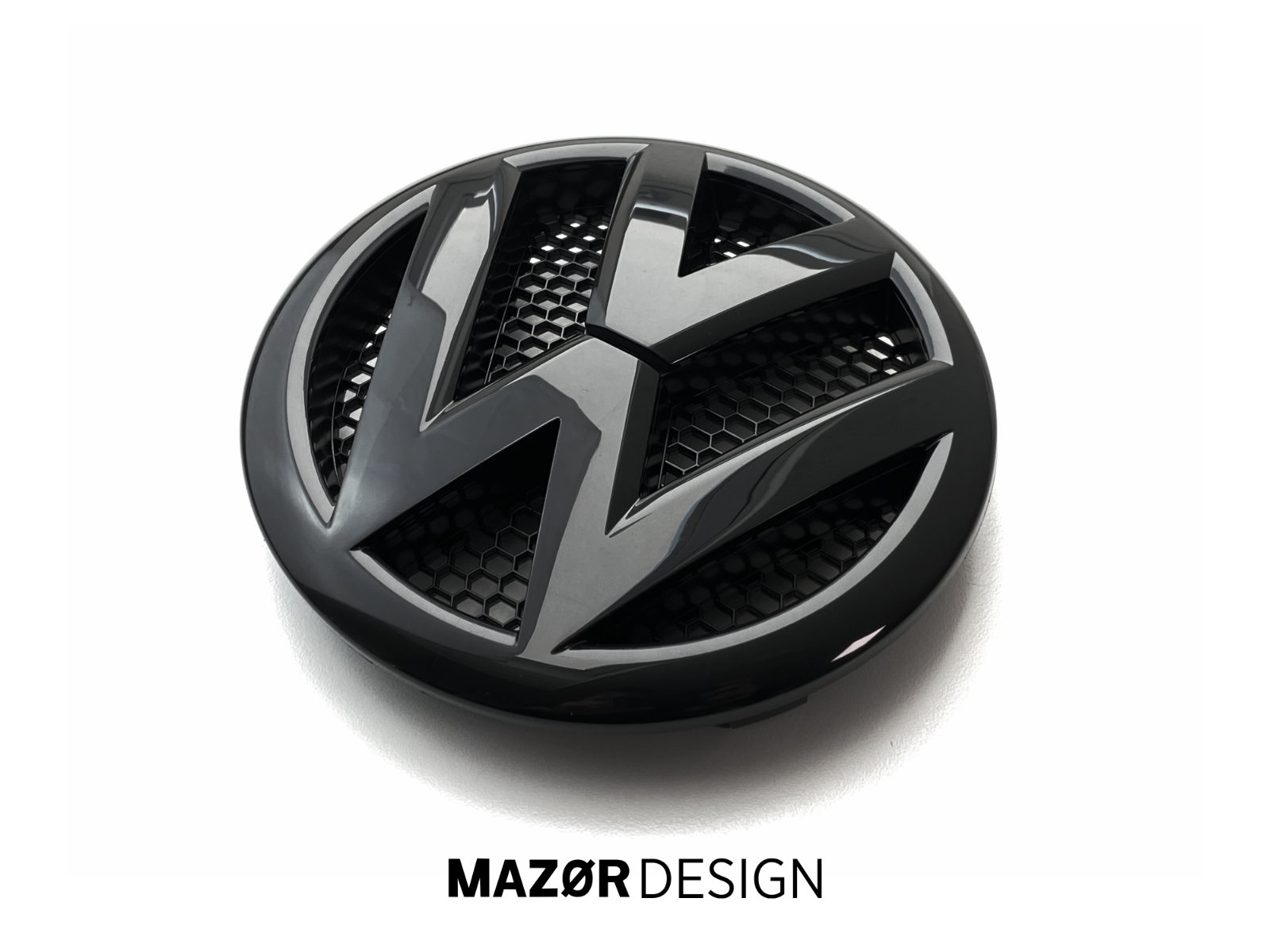 VW T5 Facelift - Emblem Schwarz Glanz Vorne