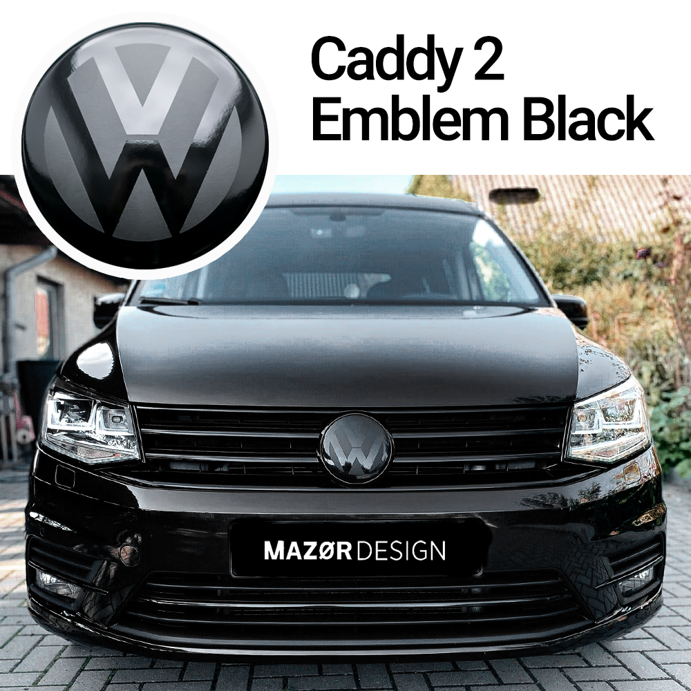 VW Caddy 4 - Front Emblem Vorne Schwarz Glänzend