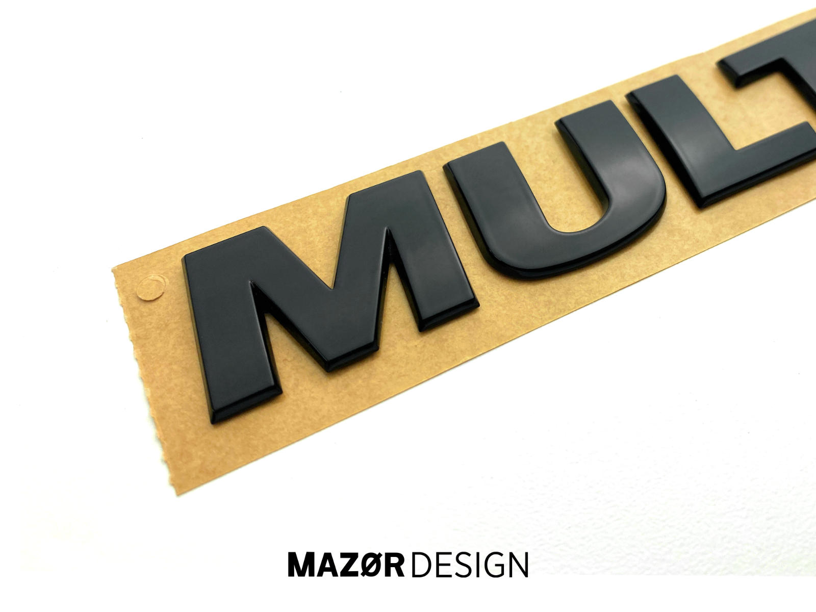 VW T5 Facelift - Multivan Emblem Set Vorne & Hinten Schwarz Glanz