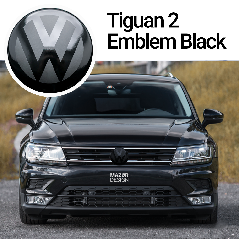 VW Tiguan 2 Front Emblem Vorne Schwarz