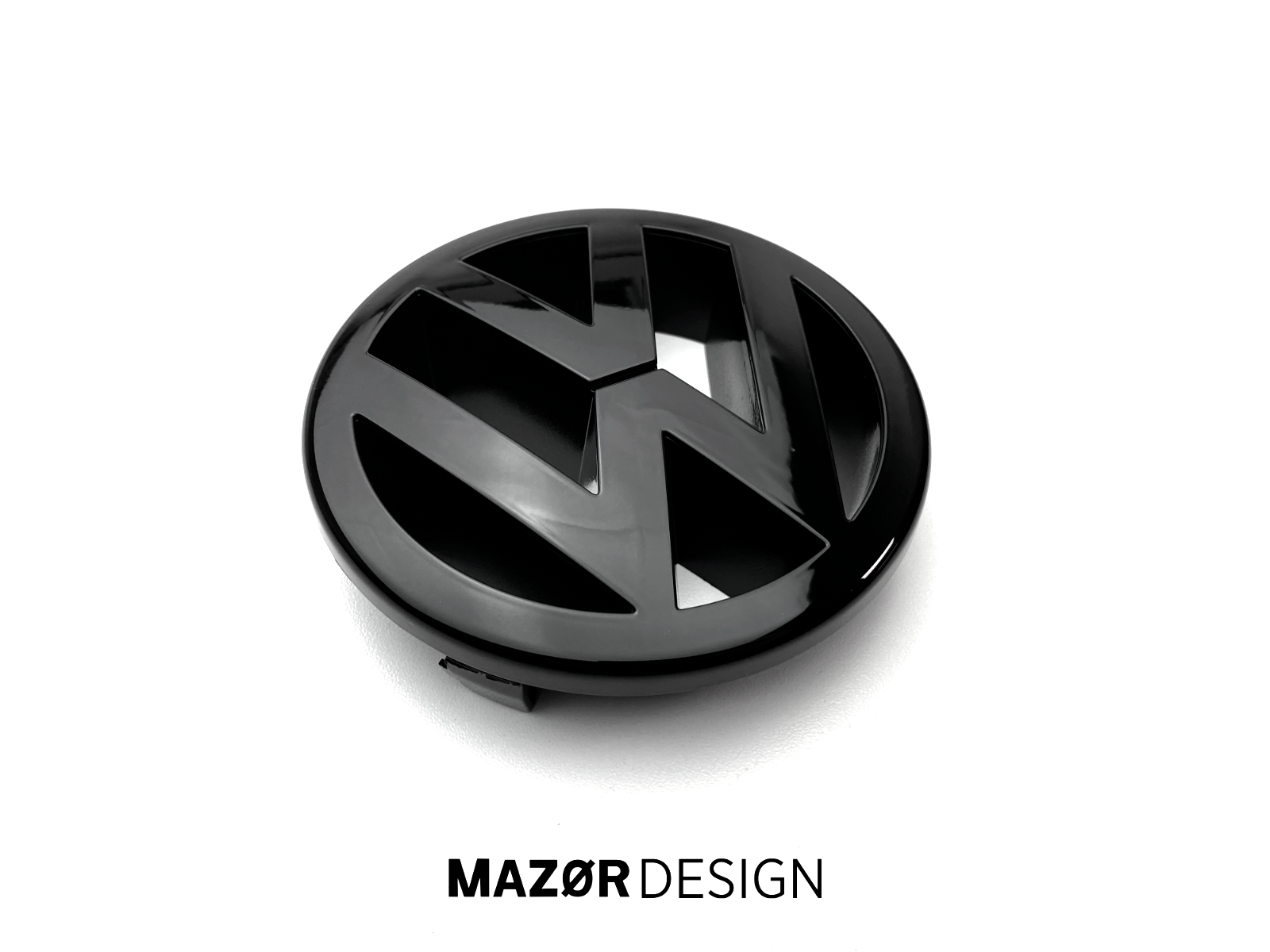 VW EOS 1F - Front Emblem Vorne Schwarz Glänzend