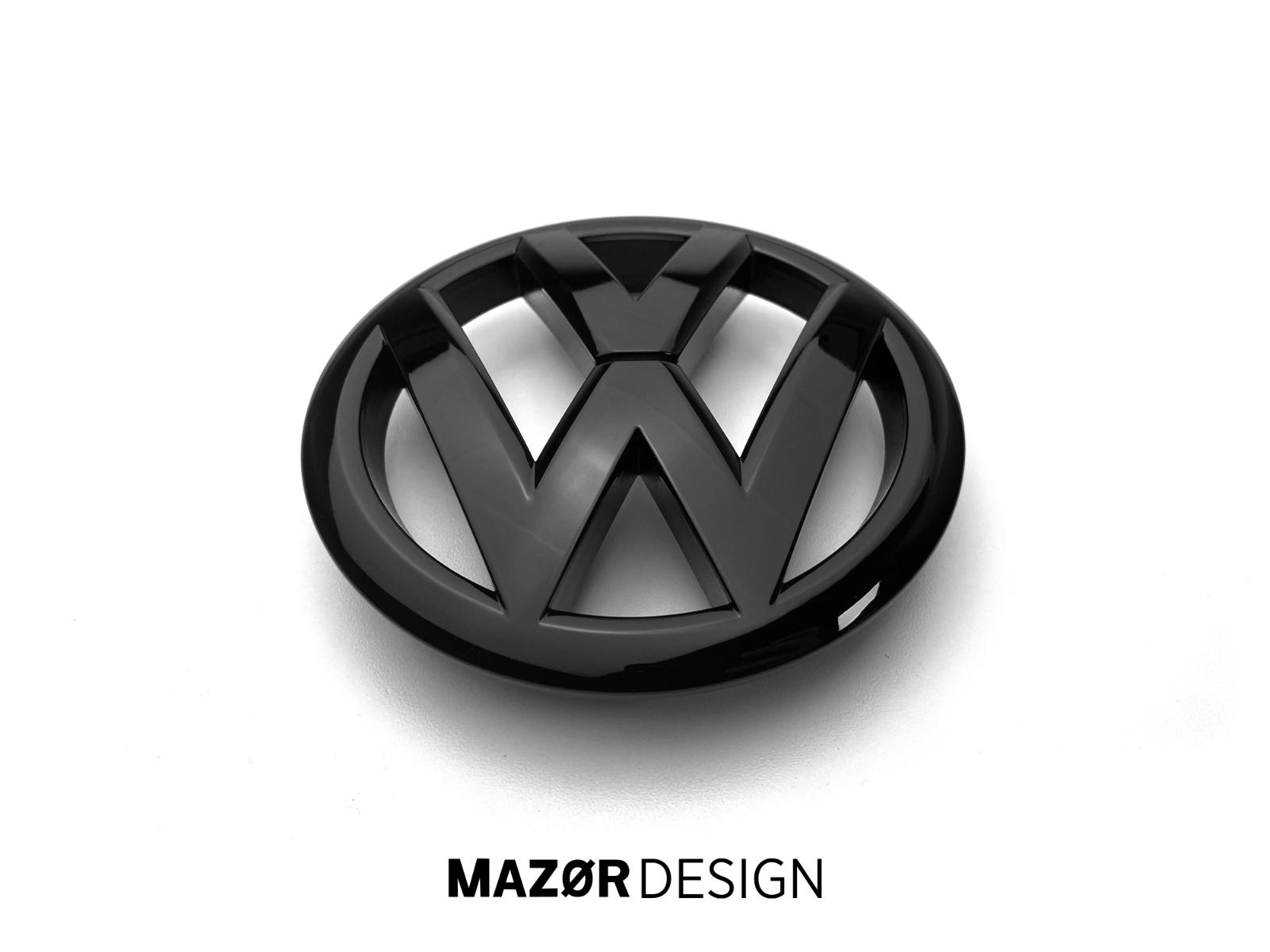 VW Golf 6 - Front & Heck Emblem Vorne Hinten Schwarz Glänzend