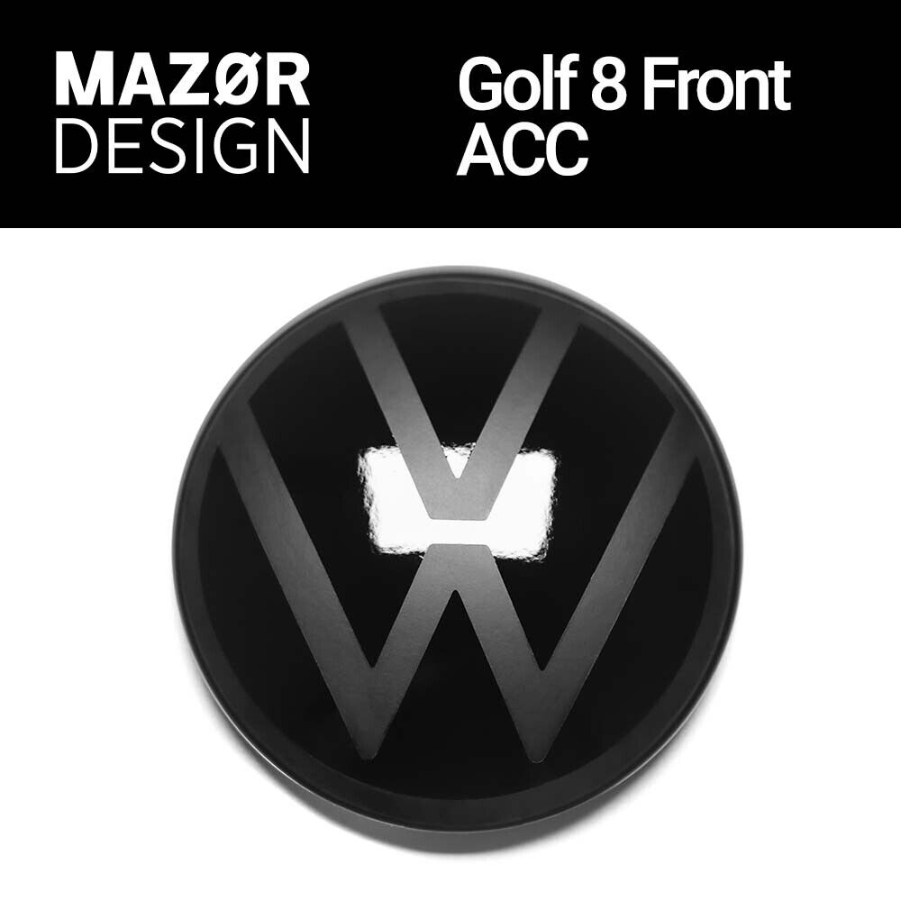 VW Golf 8 - Front Emblem Vorne Schwarz