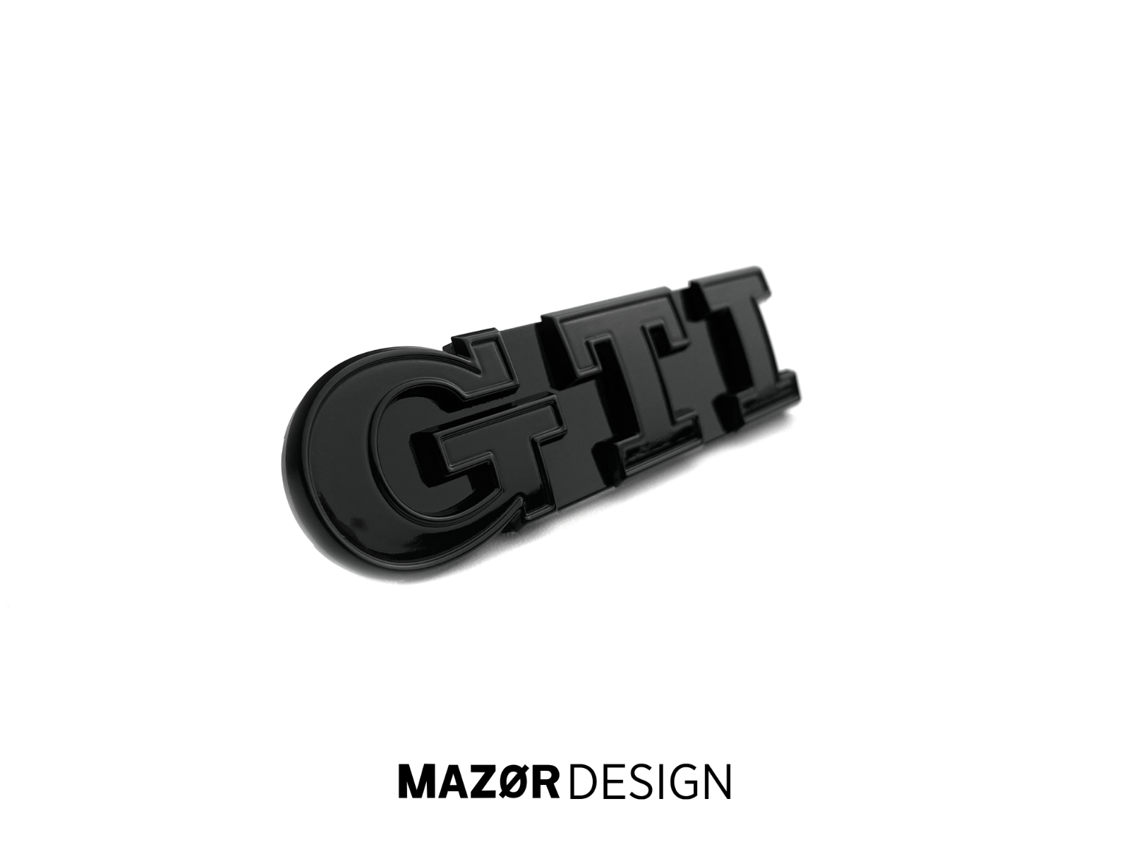 VW Golf 7 - GTI Performance Emblem Vorne & Hinten Schwarz Glanz