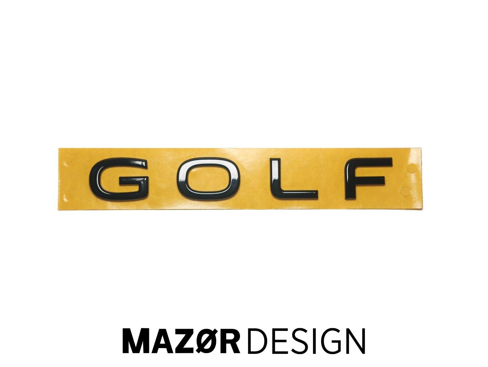 VW Golf 8 - Schriftzug Heck Emblem Hinten Schwarz Glänzend
