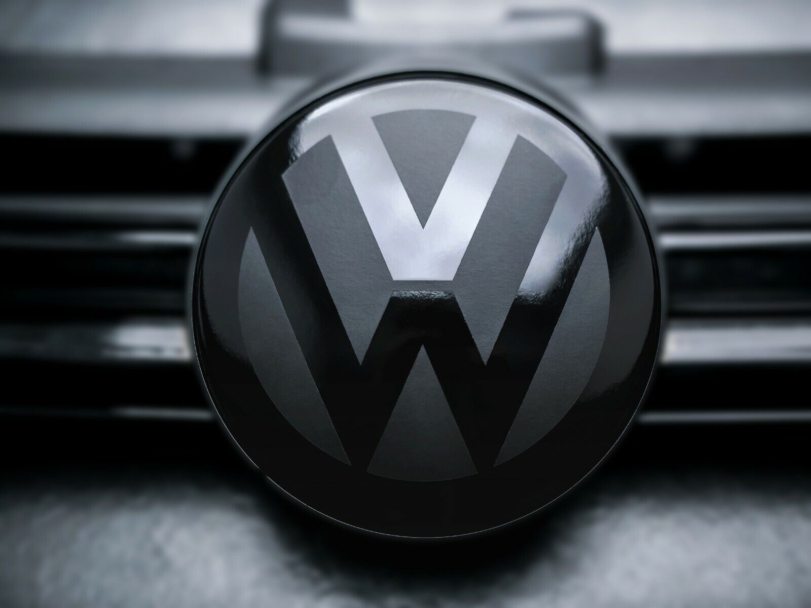VW T-Cross Front Emblem Vorne Schwarz