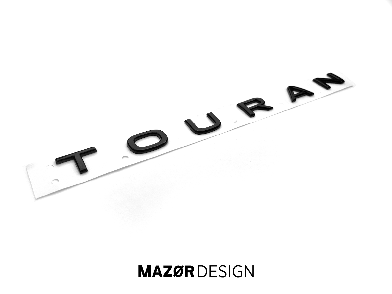 VW Touran 2 - Schriftzug Hinten Schwarz Glanz