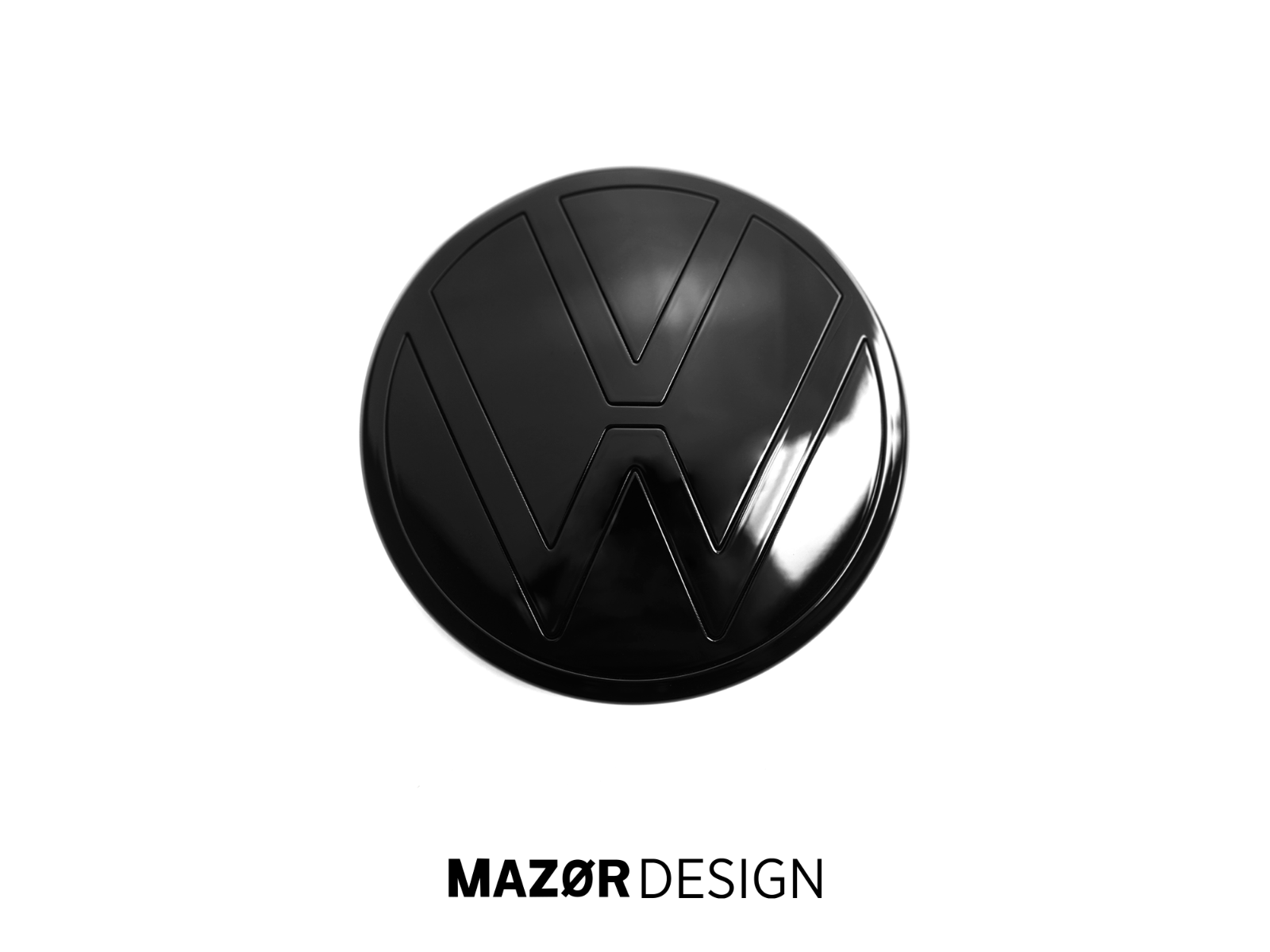 VW T7 - Emblem Vorne & Hinten Schwarz Glanz