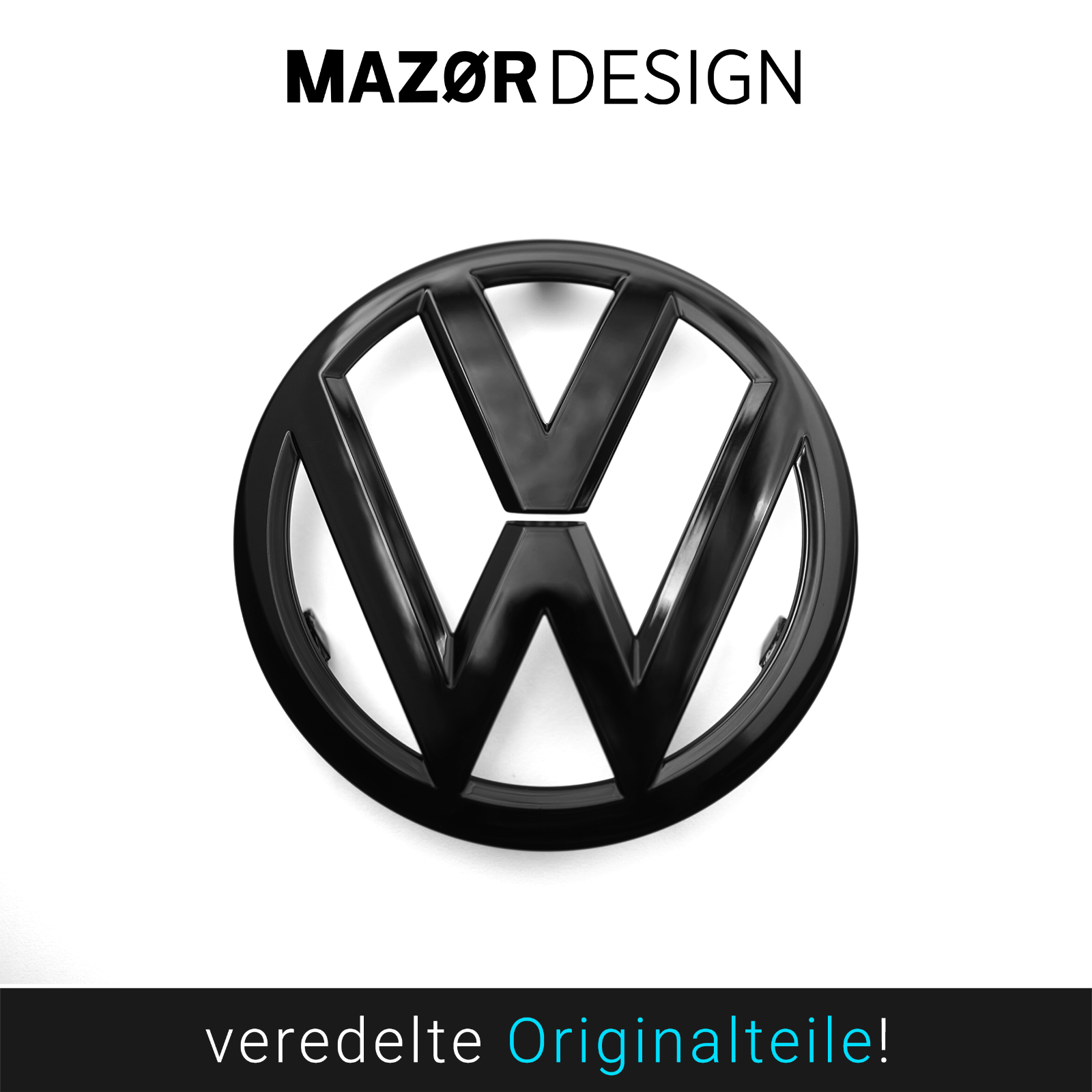 VW Up! Front Emblem Vorne Schwarz Glänzend bis 2019