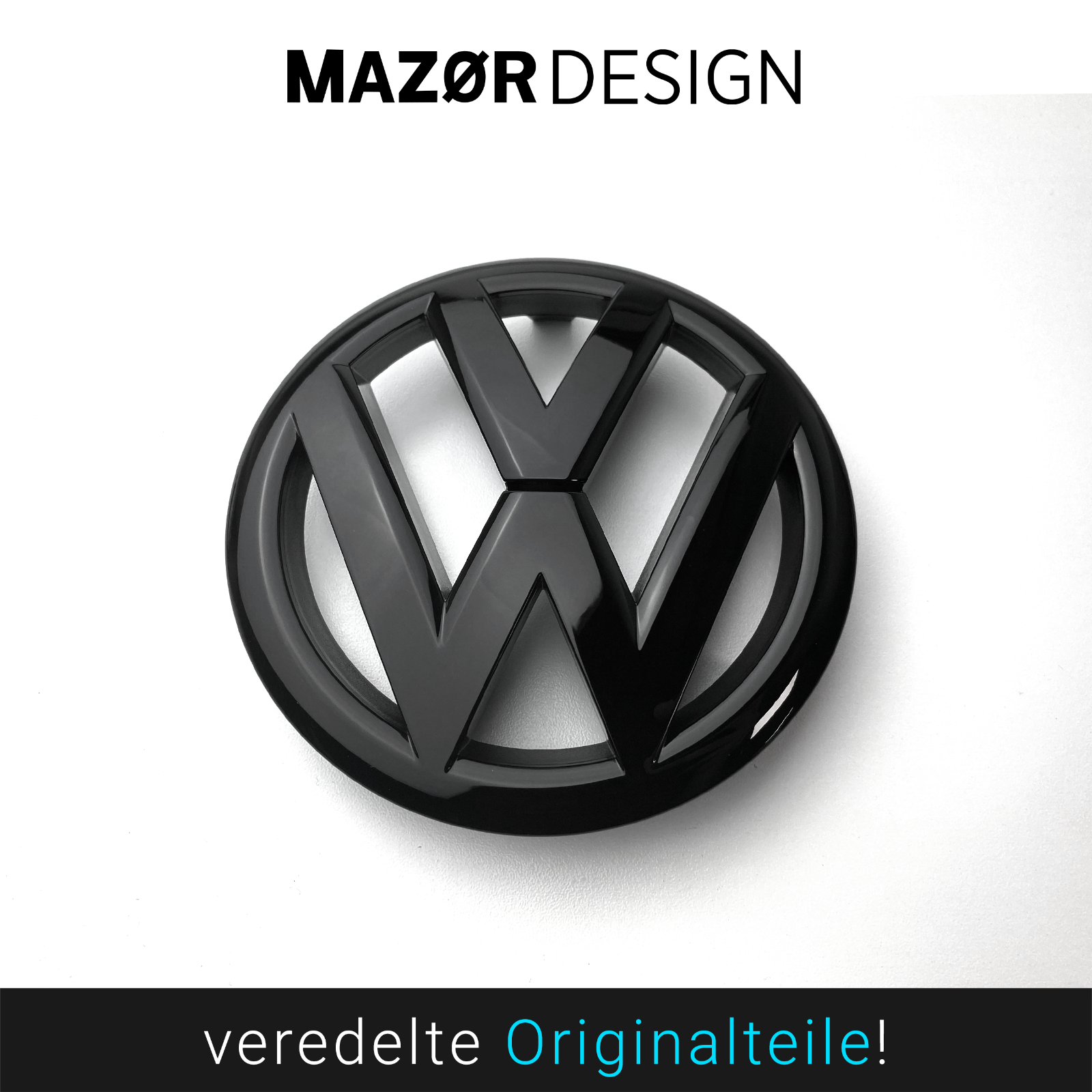 VW Golf Plus 6 - Front Emblem Vorne Schwarz Glänzend