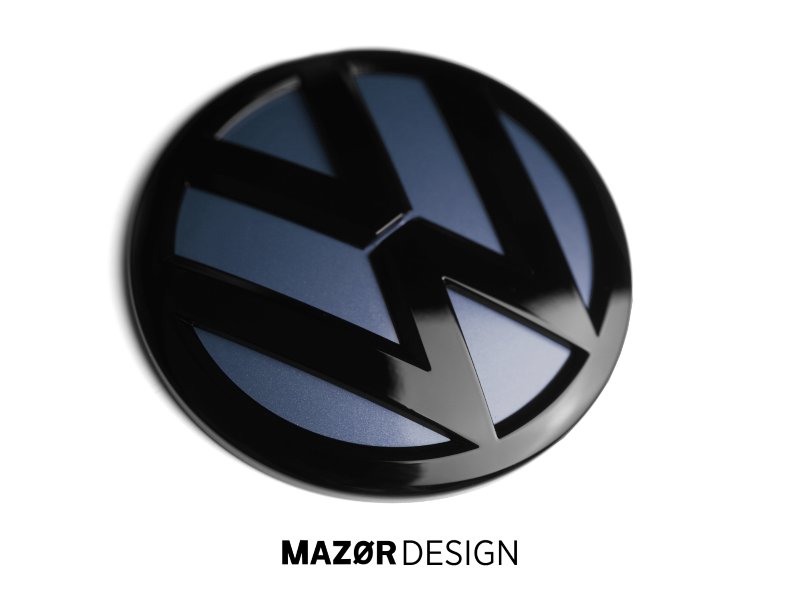 VW T5 T6 T6.1 - Emblem Hinten Schwarz Starlight Blue Metallic LT5U