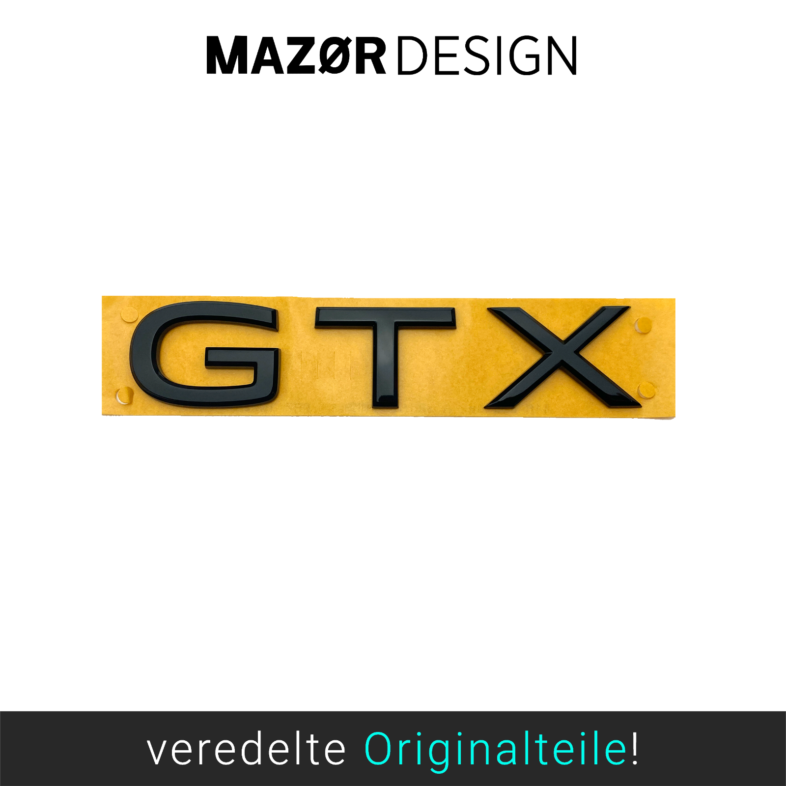 VW ID3 ID4 ID5 - GTX Schriftzug Heck Emblem Hinten Schwarz Glänzend