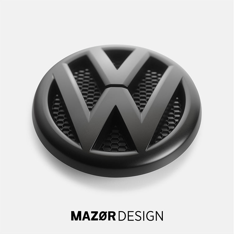 VW Amarok 2H Vor-Facelift Emblem Vorne Schwarz Matt bis 2016