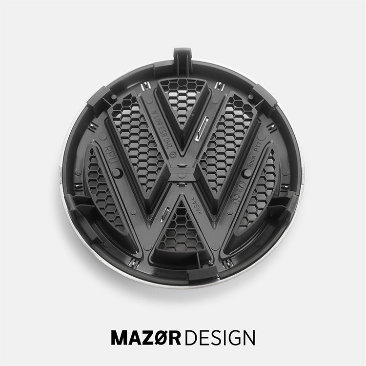 VW Amarok 2H Vor-Facelift Emblem Vorne Schwarz Matt bis 2016