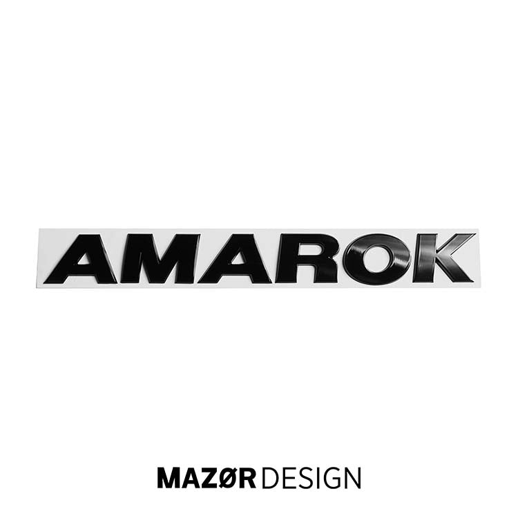VW Amarok 1 2H - Modellbezeichnung Schriftzug Hinten Schwarz Matt