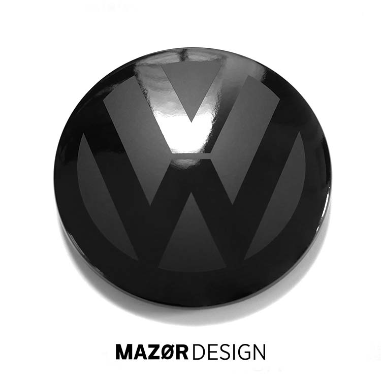 VW Golf Sportsvan Facelift - Emblem Vorne Schwarz Glanz