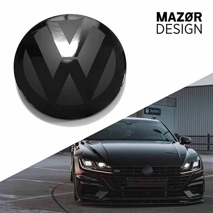VW Arteon - Emblem Vorne Schwarz Glanz