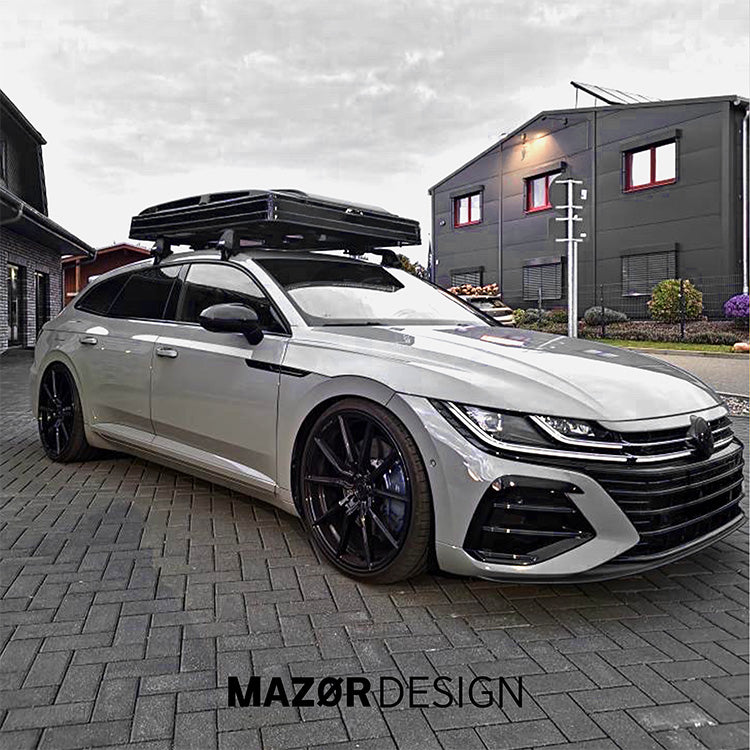 VW Arteon - R Plakette Emblem Seite Kotflügel Schwarz Glanz