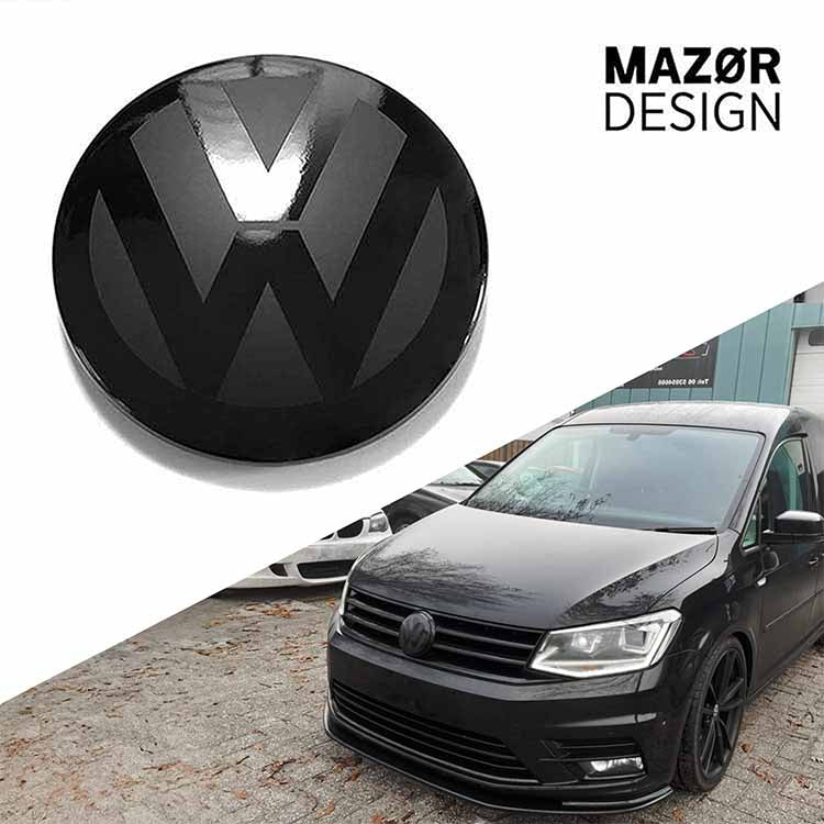 VW Caddy 4 - Emblem Vorne Schwarz Glanz
