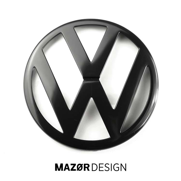 VW Golf 4 - Emblem Vorne Vorne Schwarz Glanz